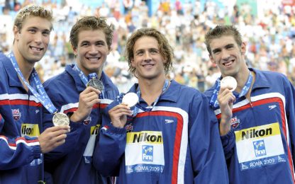 Nuoto, oro per Biedermann nei 400 sl. Phelps, primo sigillo