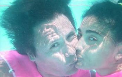 Fidel e Claudia, campioni mondiali di bacio sott'acqua