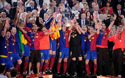 Eto'o e Messi castigano il Man Utd: Barça sul tetto d'Europa