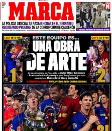 La stampa spagnola incorona il Barça: "E' un'opera d'arte"