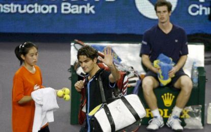 Federer esce di scena, Murray non fa sconti