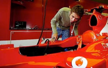 Rossi al volante, nuovi test con la Ferrari