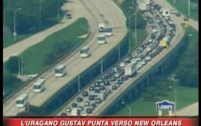 Arriva Gustav, migliaia in fuga da New Orleans