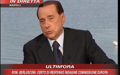 Rifiuti, Berlusconi: "Napoli è rimasta pulita"
