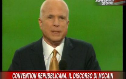 Convention repubblicana, il discorso di McCain