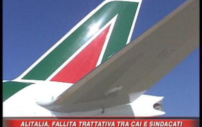Alitalia, la Cai abbandona il tavolo delle trattative