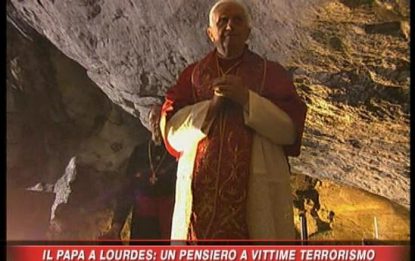 Il Papa a Lourdes