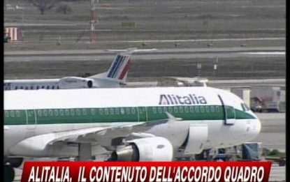 Alitalia, c'è l'intesa sull'accordo quadro