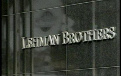 Lehman, borse europee giù. Wall Street tiene, Aig rischia