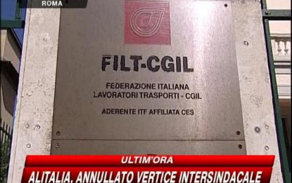 Alitalia, salta il tavolo unico dei sindacati