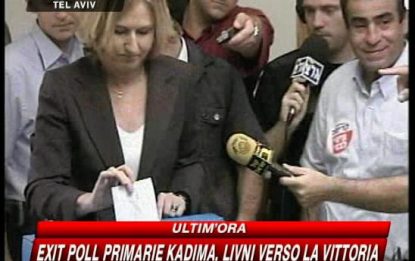 Primarie Kadima, Tzipi Livni verso la vittoria