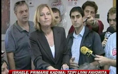 Israele, Tzipi Livni ha vinto le primarie di Kadima