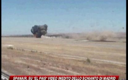 Madrid, diffuso il video dello schianto del volo Spanair