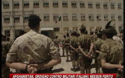 Afghanistan, ordigno contro italiani, nessun ferito