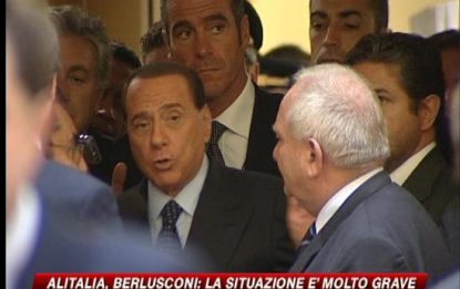 Crisi Alitalia, Berlusconi: Situazione molto grave