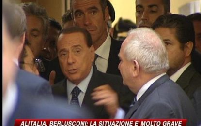 Crisi Alitalia, Berlusconi: La situazione molto complicata