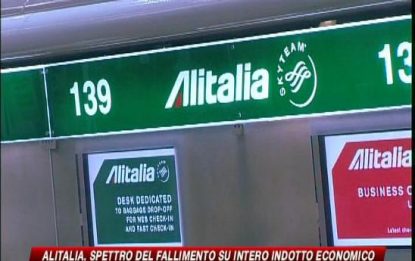 Alitalia, proteste dei dipendenti dopo l'annuncio dell'Anpav