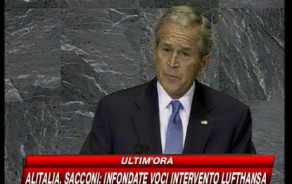 Bush: "Non c'è posto per il terrorismo nel mondo moderno"