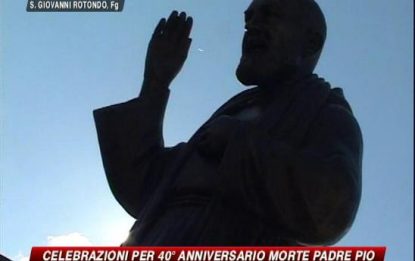Padre Pio, celebrazioni per i 40 anni dalla morte