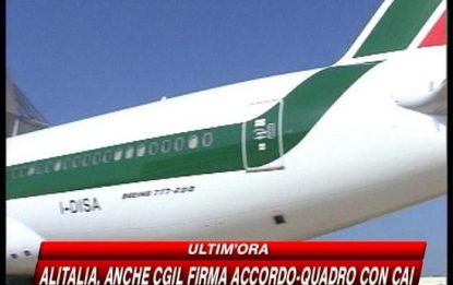 Svolta Alitalia: l'accordo c'è