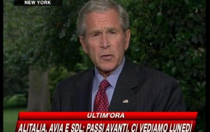 Piano anti crisi, Bush: "Agire subito"