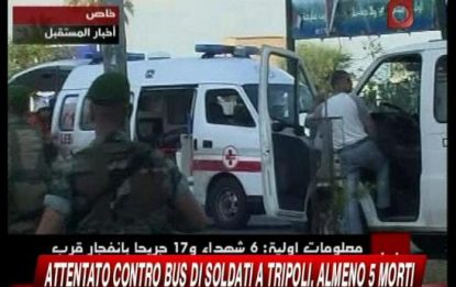 Libano, autobomba causa almeno 6 morti