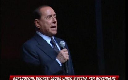 Berlusconi alla prima festa del Pdl