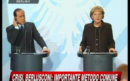 Berlusconi e Merkel ancora lontani sul fondo Ue