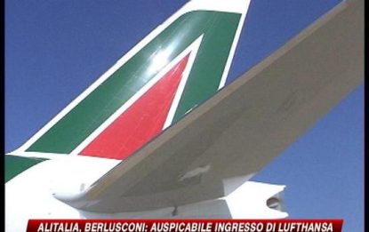 Alitalia, Berlusconi: Auspicabile ingresso di Lufthansa