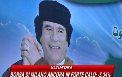 Gheddafi: "Caduti gli ostacoli per visita in Italia"
