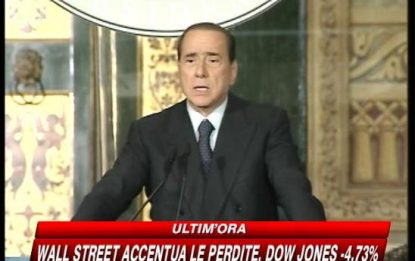Berlusconi: "Domenica vertice europeo a Parigi"