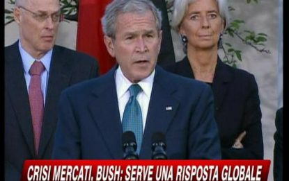 Crisi mercati, Bush: "Serve forte risposta globale"