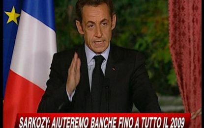 Sarkozy: Non faremo regali alle banche