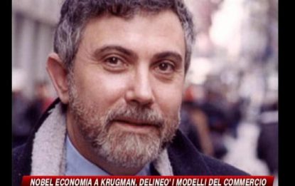 Nobel per l'economia a Krugman per gli studi sul commercio