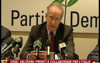 Veltroni: "Pronti a collaborare per l'Italia"