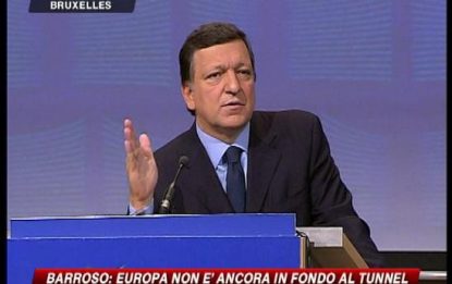 Crisi, Barroso cauto: non siamo ancora in fondo al tunnel