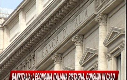 Banca d'Italia: Paese fermo, Pil e consumi in calo