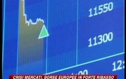 Borse europee a picco. Wall Street chiude in forte rialzo