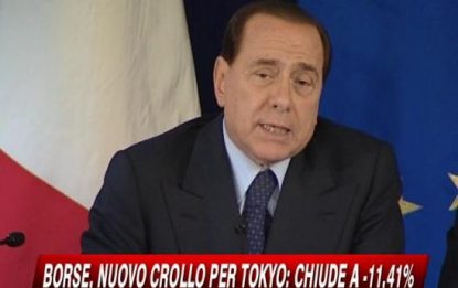 Ue contro crisi, Berlusconi: presto legge contro Opa ostili