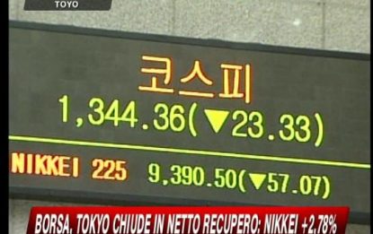 Borse europee positive, Tokyo chiude in netto recupero