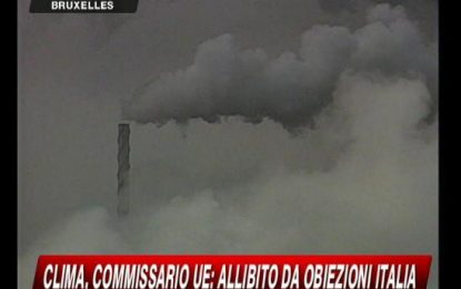 Clima, l'Ue attacca l'Italia: "Cifre inesatte"