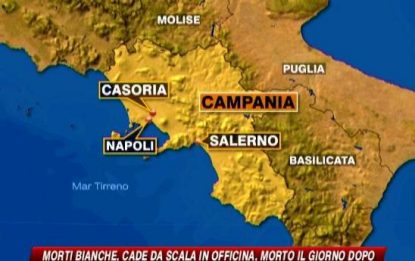Incidenti sul lavoro: quattro vittime, due solo in Campania