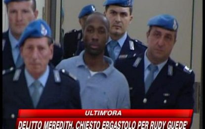 Meredith, il Pm chiede l'ergastolo per Rudy Guede