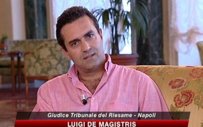 De Magistris: in Calabria parte della magistratura è collusa