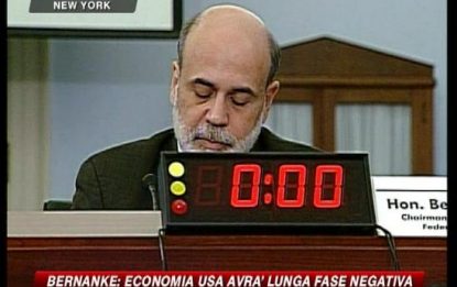 Bernanke suona l'allarme per l'economia Usa