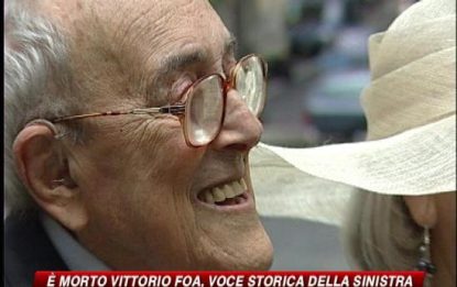 E' morto Vittorio Foa, voce storica della sinistra