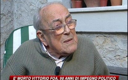 Addio a Vittorio Foa, voce storica della sinistra