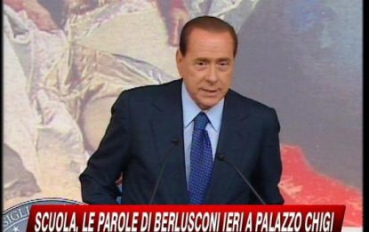 Scuola, Berlusconi: "Mai pensato alla Polizia"