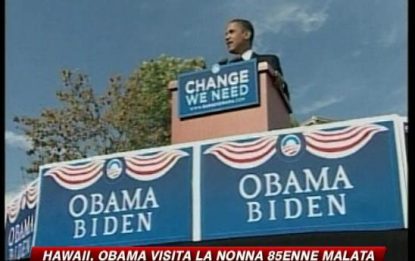 America 2008, Obama al capezzale della nonna malata