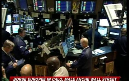 Borse europee in calo, male anche Wall Street